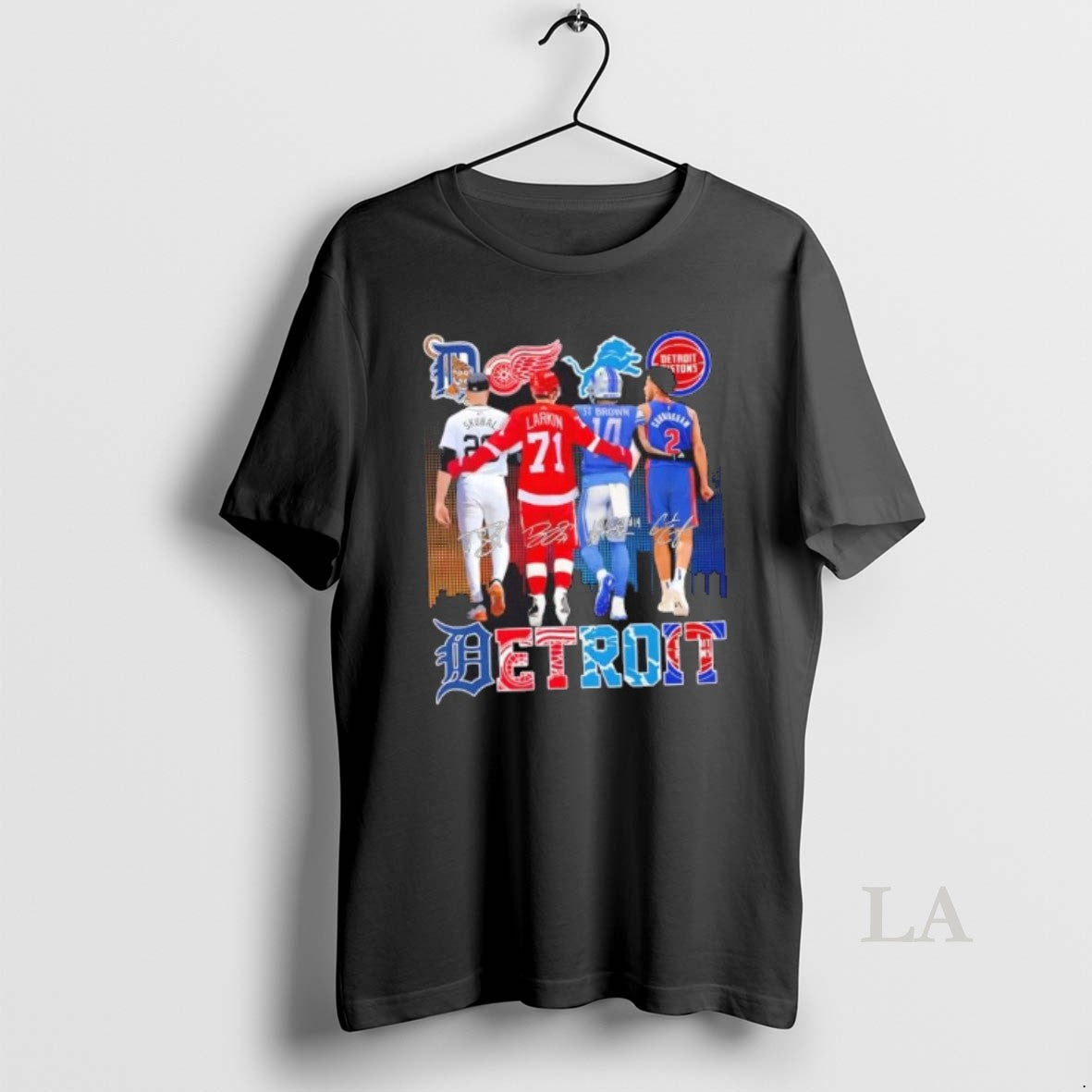 Original Detroit City Sports Legends Skyline Signatures T-Shirts, Hoodie, Sweatshirt | DripVista.com