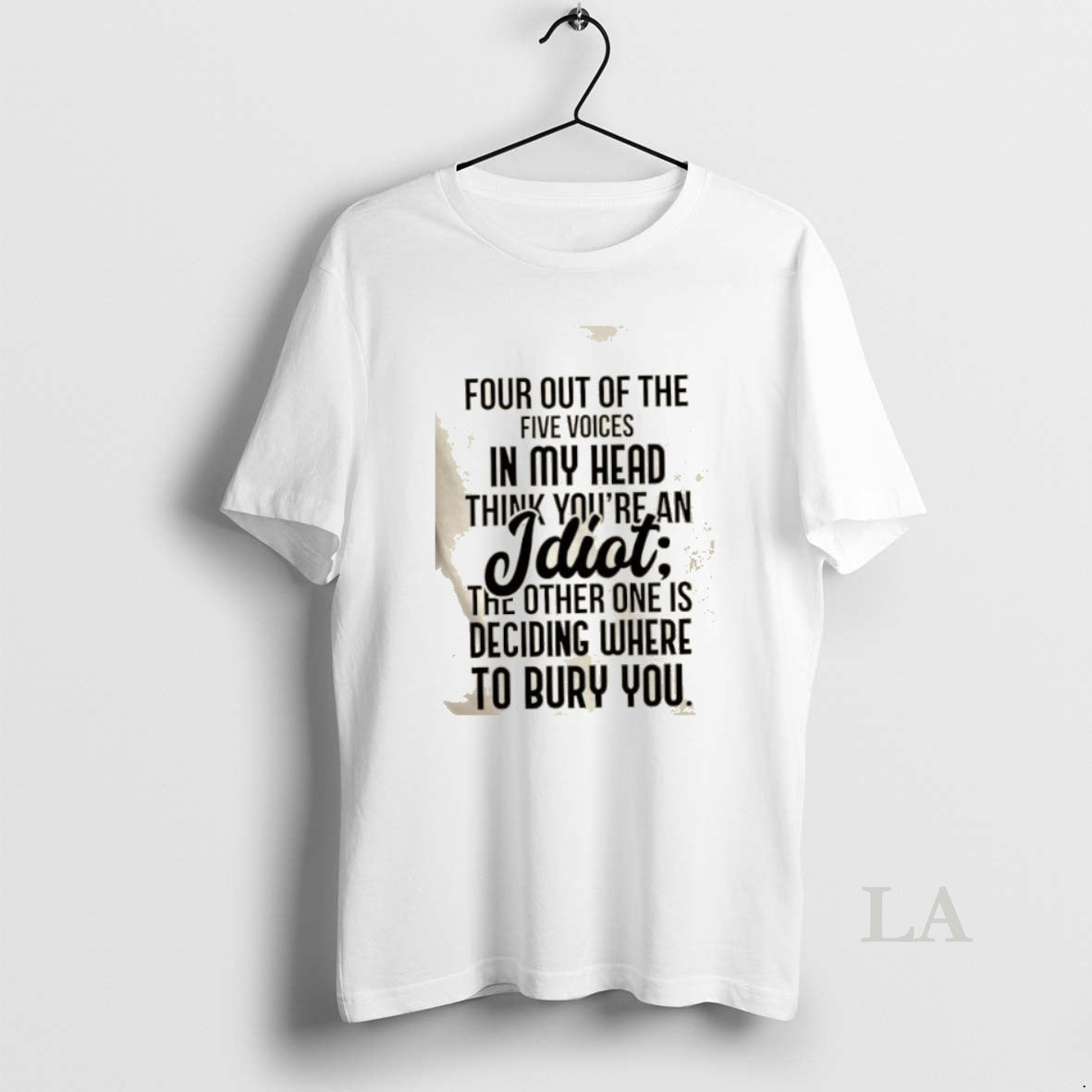 Original Four Out Of The Five Voices In My Head Think Youre An Idiot The T-Shirts, Hoodie, Sweatshirt | DripVista.com