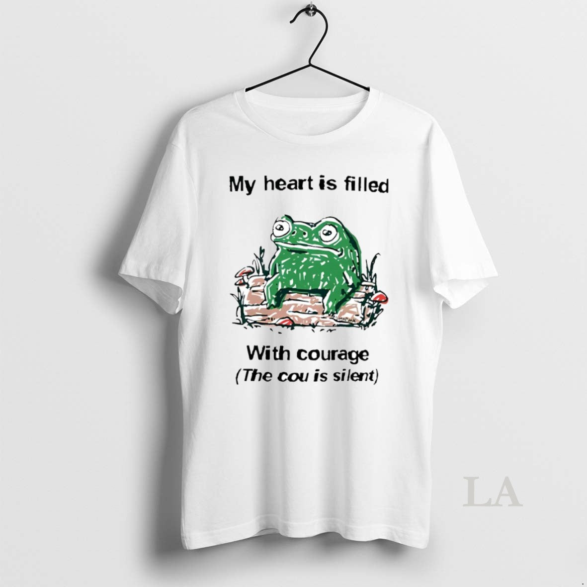 Original Frog Rage My Heart Is Filled With Courage The Cou Is Silent Circle T-Shirts, Hoodie, Sweatshirt | DripVista.com