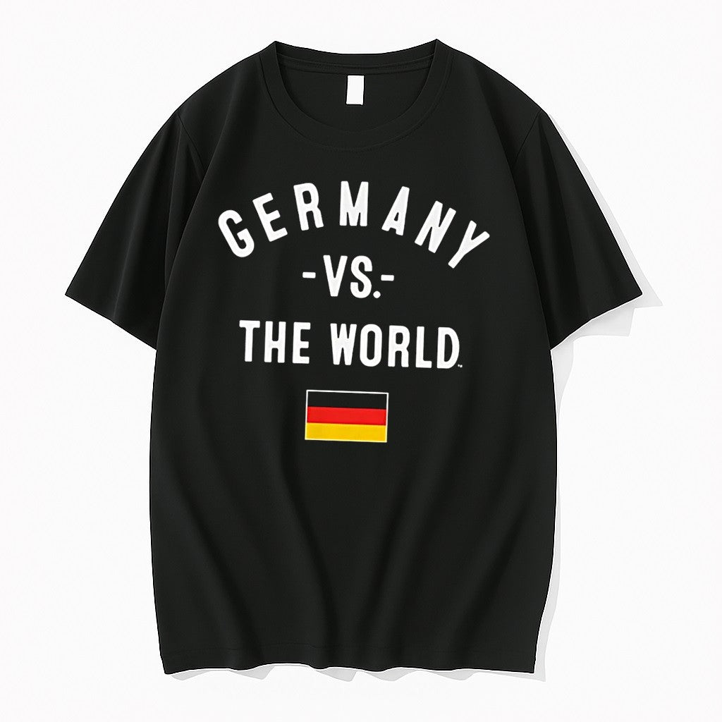 Original Germany Vs The World Flag Black Tshirts Jpg