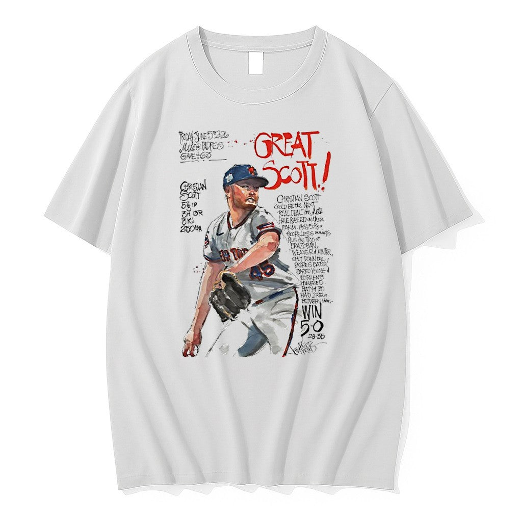 Original Great Scott Christian Scott New York Mets Graphic Tshirts Jpg
