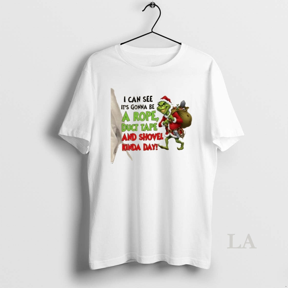 Original Grinch I Can See Its Gonna Be A Rope Duct Tape And Shovel Kinda T-Shirts, Hoodie, Sweatshirt | DripVista.com