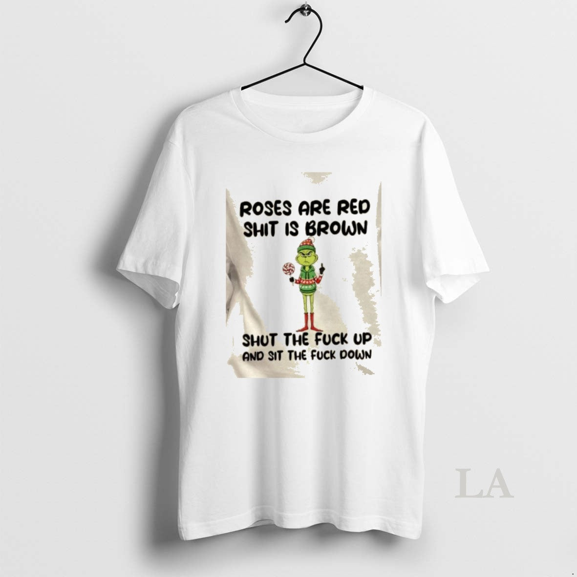 Original Grinch Roses Are Red Shit Is Brown Shut The Fuck Up And Sit The T-Shirts, Hoodie, Sweatshirt | DripVista.com