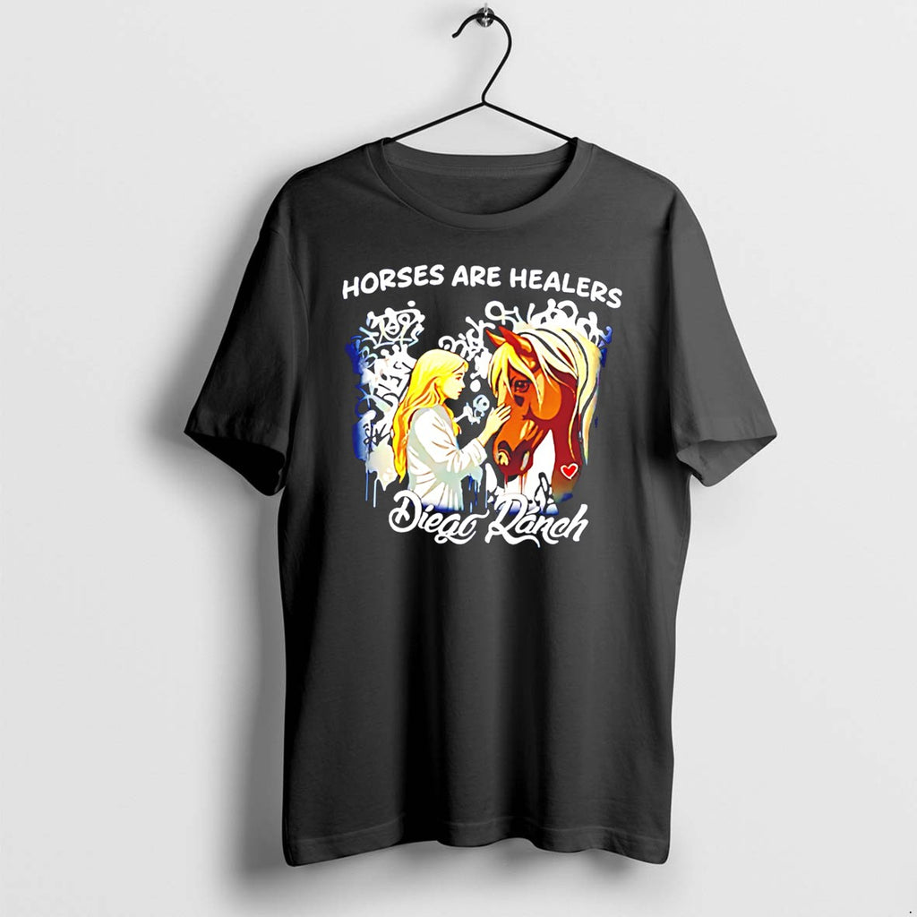 Original Horses Are Healers Died Ranch Horse Lover Tee Tshirts Jpg