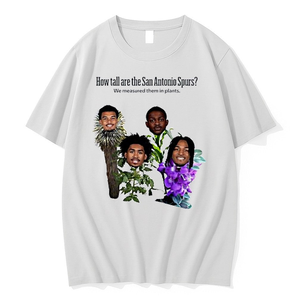 Original How Tall Are The San Antonio Spurs We Measured Them In Plants Tshirts