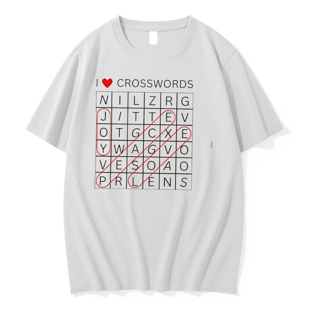 Original I Love Crosswords Joy Peace Love Tee Tshirts Jpg