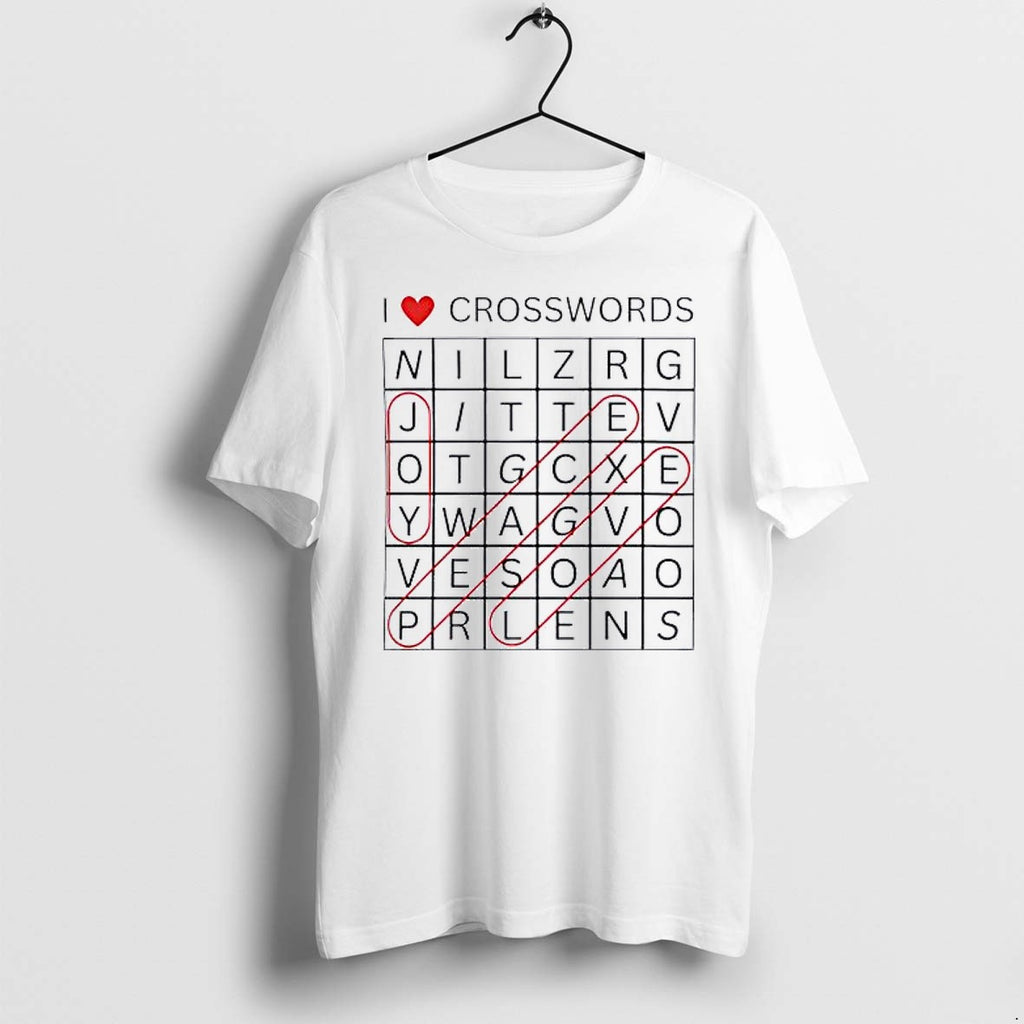 Original I Love Crosswords Joy Peace Love Tshirts Jpg