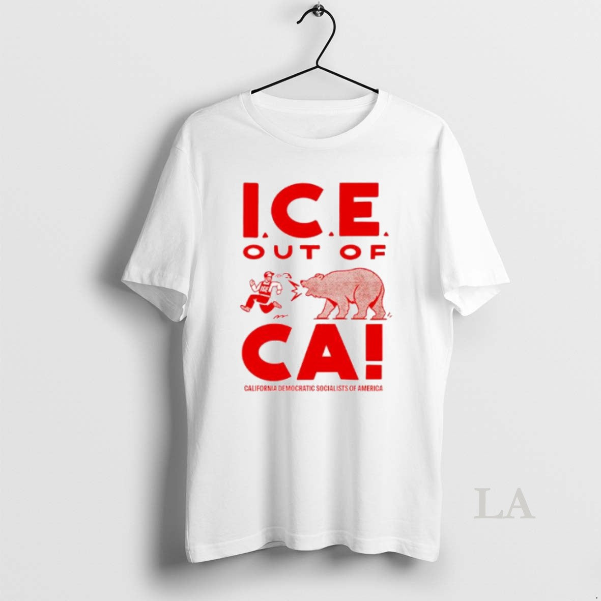 Original Ice Out Of Ca California Democratic Socialist Of America Bear T-Shirts, Hoodie, Sweatshirt | DripVista.com