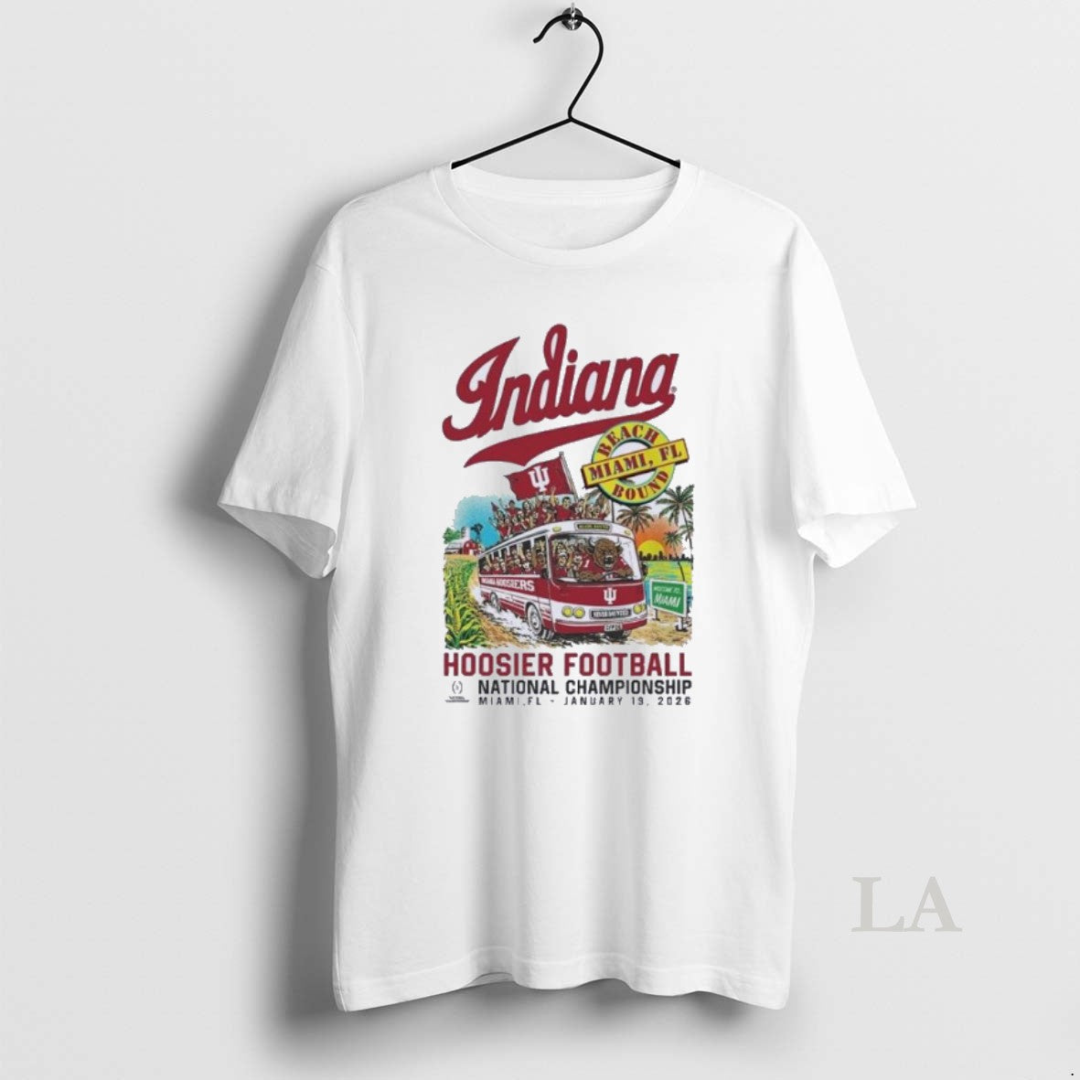 Original Iu 2025 National Championship Game Bus To Miami Beach T-Shirts, Hoodie, Sweatshirt | DripVista.com