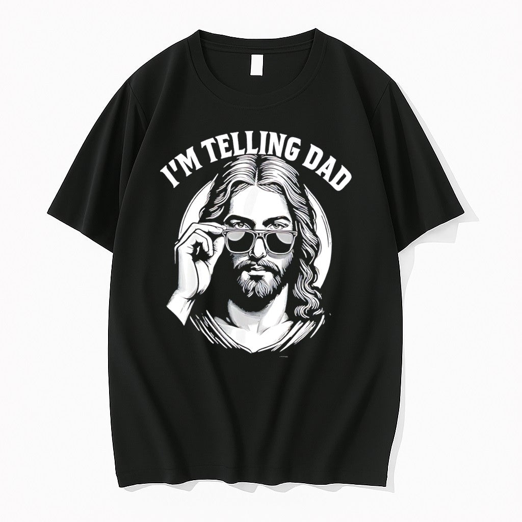 Original Im Telling Dad Jesus Vintage Tee Tshirts Jpg
