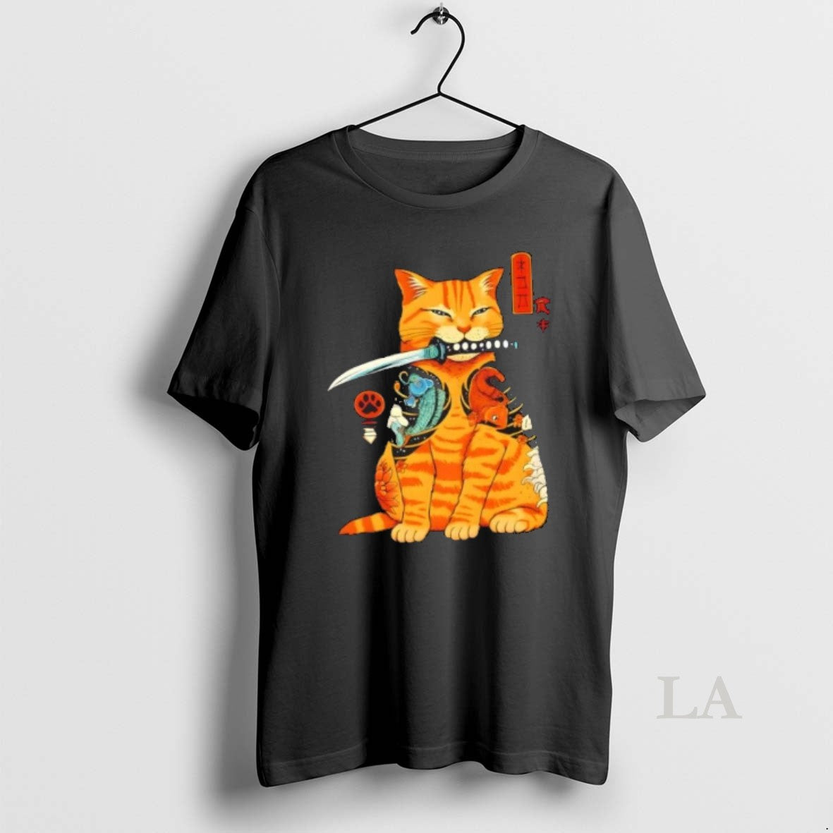 Original Japanese Samurai Ninja Cat Kawaii Anime T-Shirts, Hoodie, Sweatshirt | DripVista.com