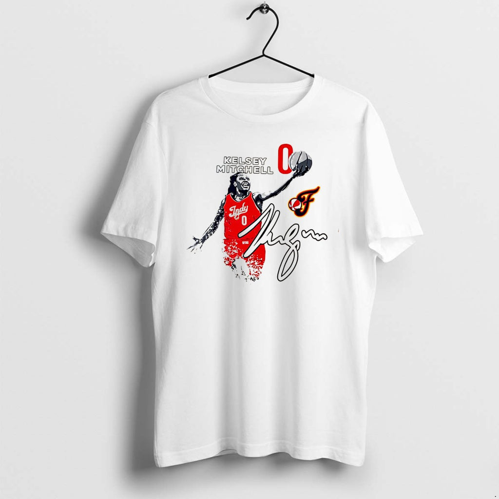 Original Kelsey Mitchell Indiana Fever No 0 Ascent Signature Tee Tshirts Jpg