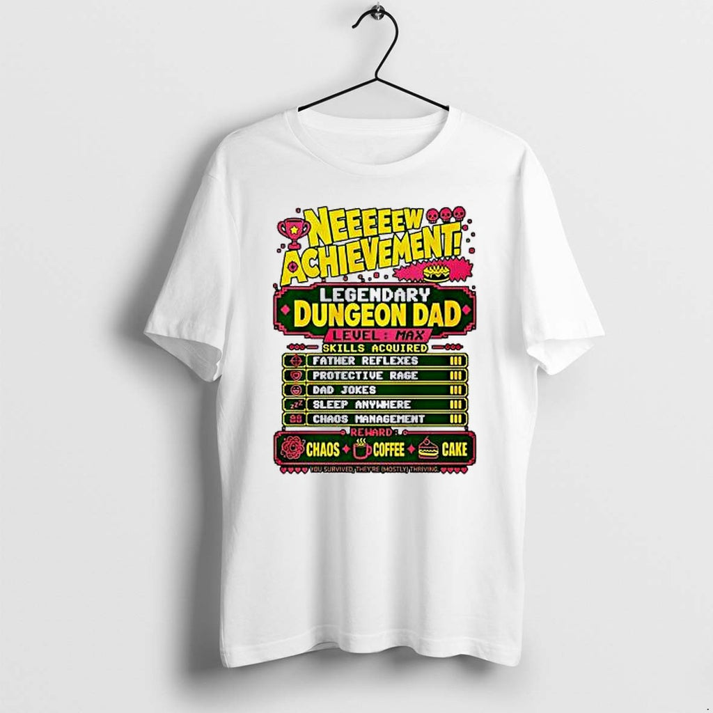 Original Legendary Dungeon Dad New Achievement Fathers Day Tshirts Jpg
