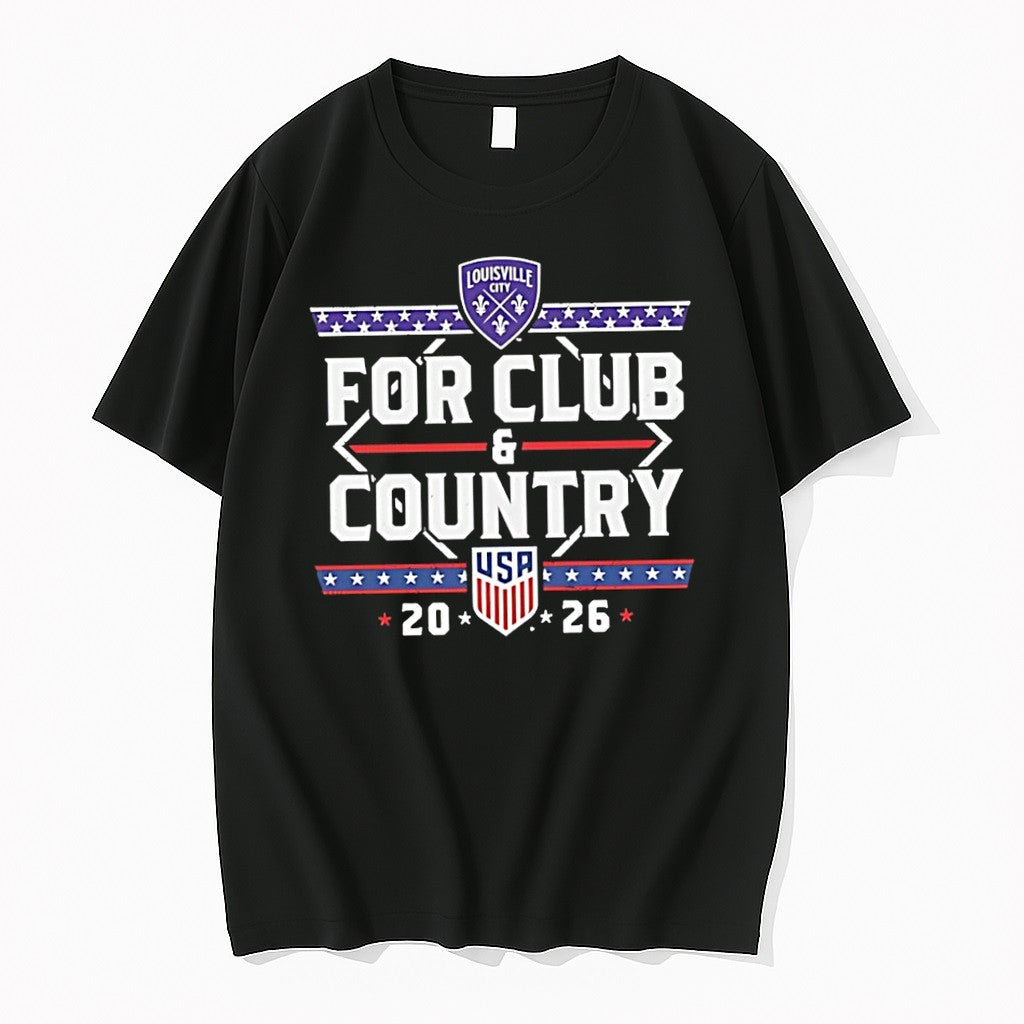 Original Louisville City Fc And U S Soccer For Club And Country 2026 Tshirts