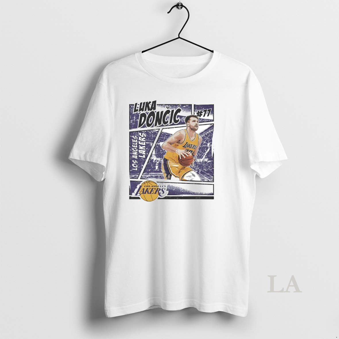 Original Luka Doncic 77 Comic Los Angeles Lakers T-Shirts, Hoodie, Sweatshirt | DripVista.com