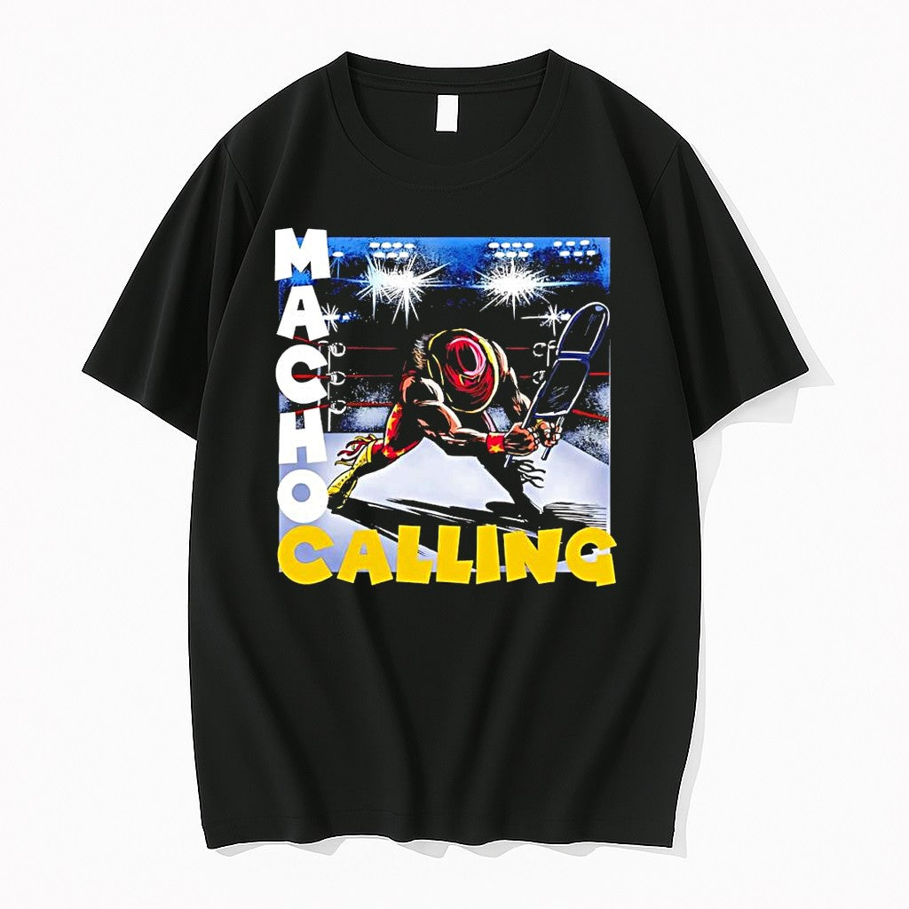 Original Macho Man Randy Savage Wwf Macho Calling Tshirts Jpg