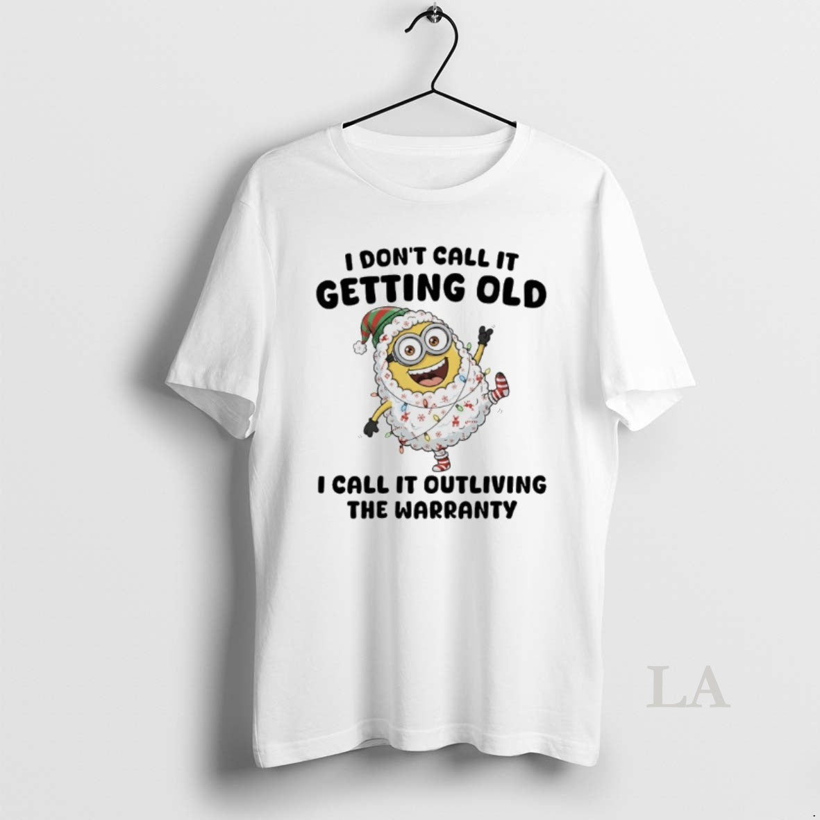 Original Minions Christmas Light I Dont Call It Getting Old I Call It Outliving The T-Shirts, Hoodie, Sweatshirt