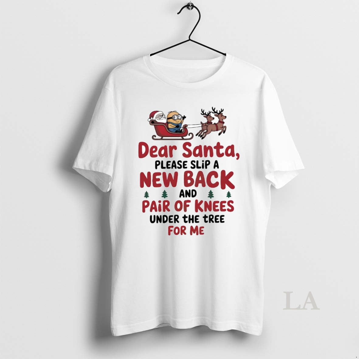 Original Minions Dear Santa Please Slip A New Back And Pair Of Knees Christmas T-Shirts, Hoodie, Sweatshirt | DripVista.com