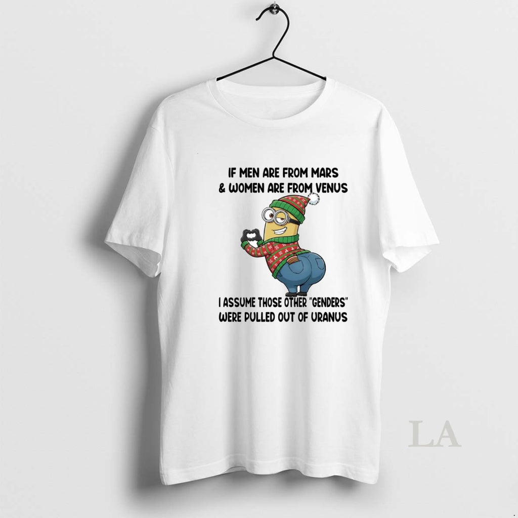 Original Minions If Men Are From Mars And Women Are From Venus T-Shirts, Hoodie, Sweatshirt | DripVista.com