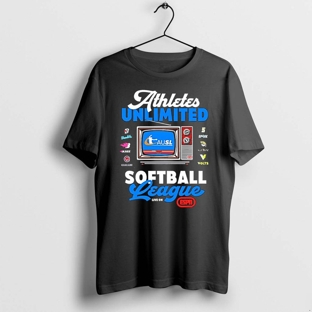 Original Ncaa Athletes Unlimited Softball League Bandits Blaze Cascade Spark Talons Volts Tshirts