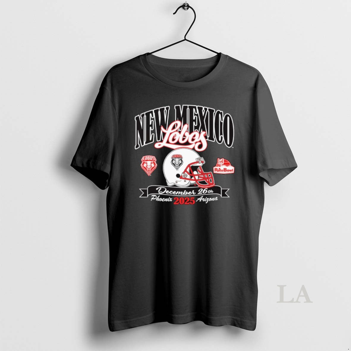 Original New Mexico Lobos 2025 Rate Bowl December 26th Phoenix Arizona Helmet T-Shirts, Hoodie, Sweatshirt | DripVista.com