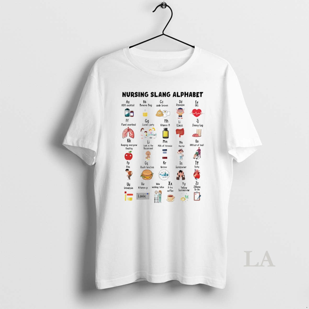 Original Nursing Slang Alphabet T-Shirts, Hoodie, Sweatshirt | DripVista.com