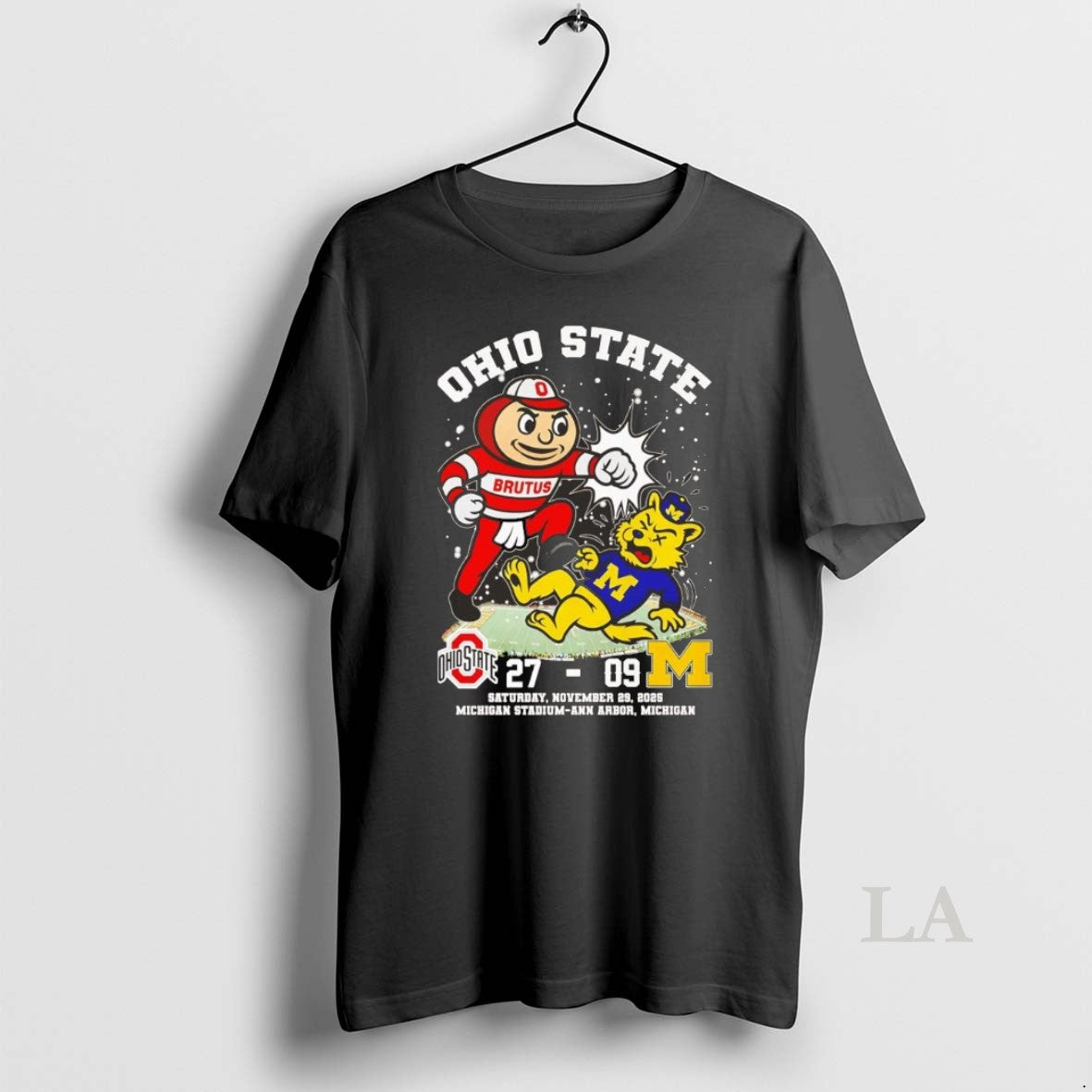 Original Ohio State Beat Michigan Mascot Knockout 2025 Score Christmas Chriast T-Shirts, Hoodie, Sweatshirt | DripVista.com