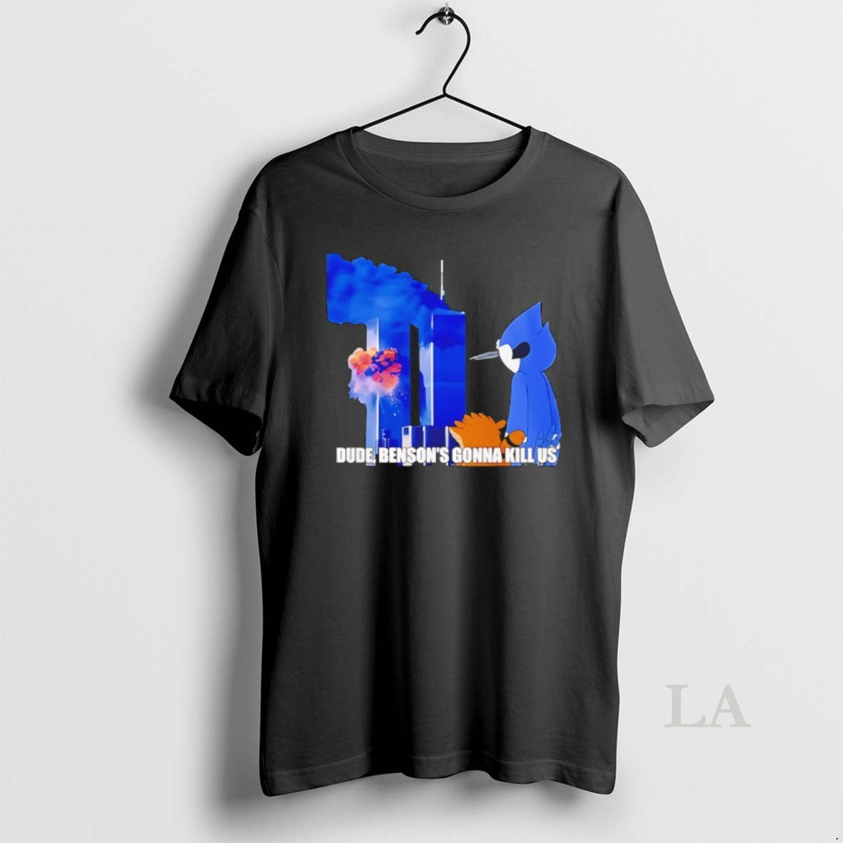 Original Regular Show 911 Meme Dude Bensons Gonna Kill Us T-Shirts, Hoodie, Sweatshirt | DripVista.com