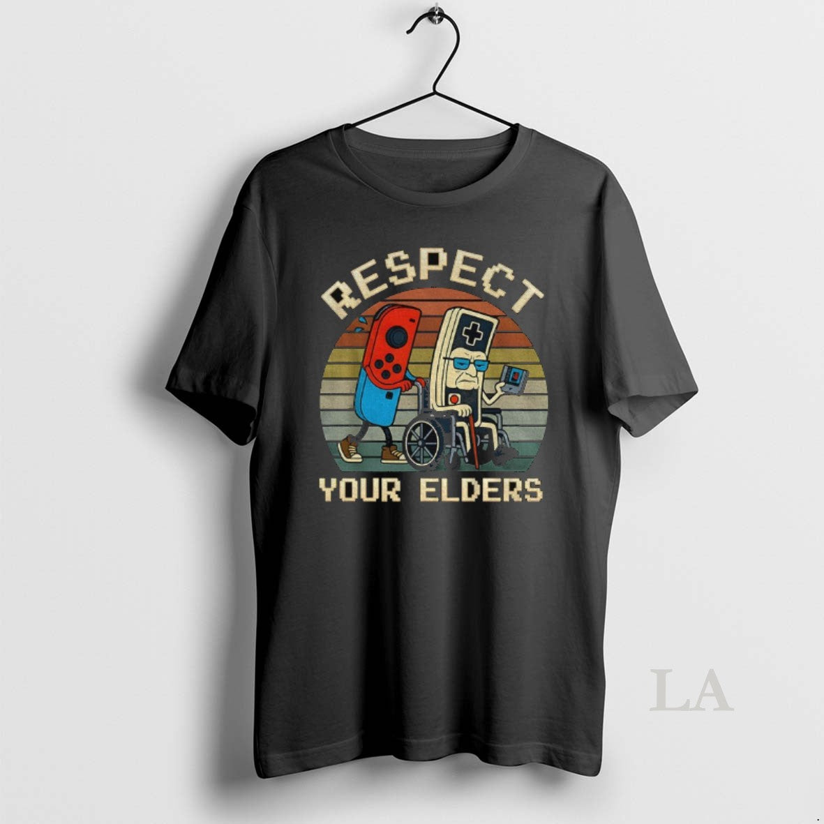 Original Respect Your Elders Gaming Funny Gamer Controller 80s T-Shirts, Hoodie, Sweatshirt | DripVista.com
