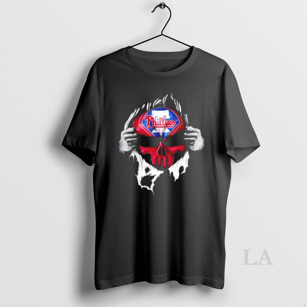 Original Ripped From The Chest Skull Deep Philadelphia Phillies Till The Grave T-Shirts, Hoodie, Sweatshirt | DripVista.com