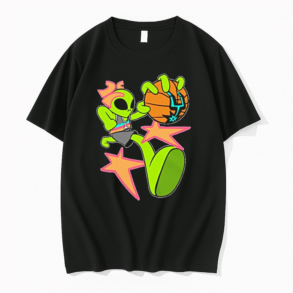 Original San Antonio Spurs Alien Basketball Player Jersey Number 1 Tshirts Jpg