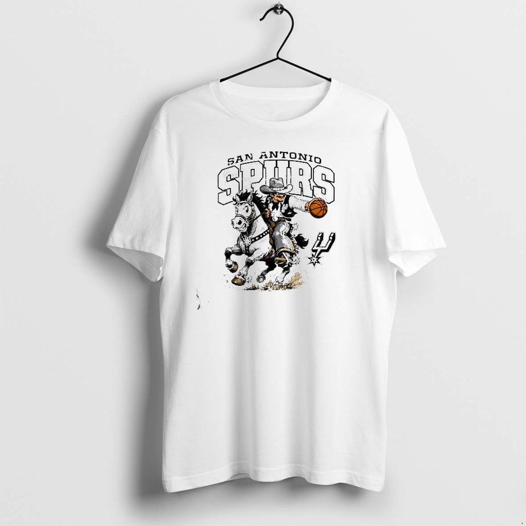 Original San Antonio Spurs Cowboy Riding Horse Basketball Nba Tshirts Jpg