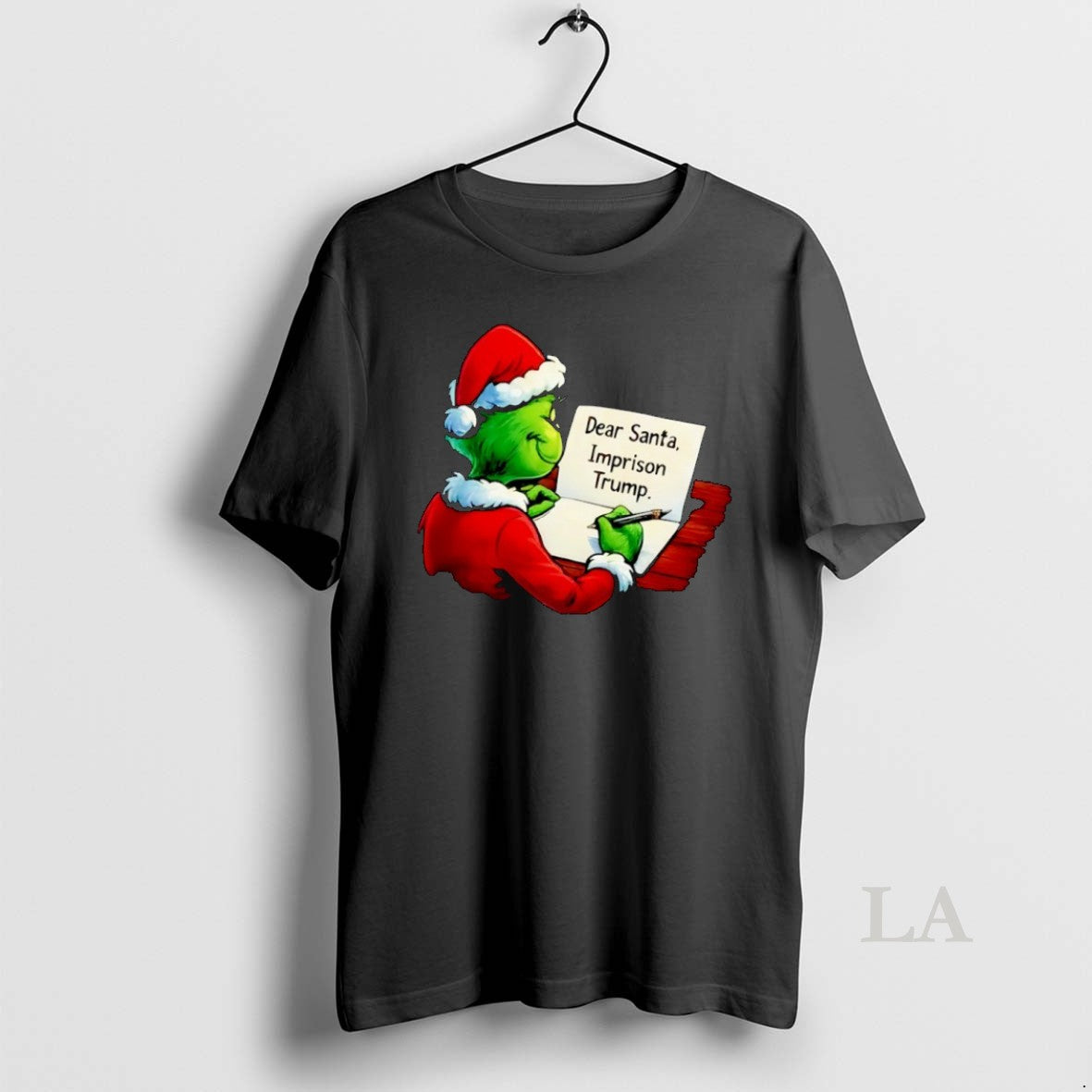 Original Santa Grinch Write Dear Santa Imprison Trump Xmas T-Shirts, Hoodie, Sweatshirt | DripVista.com
