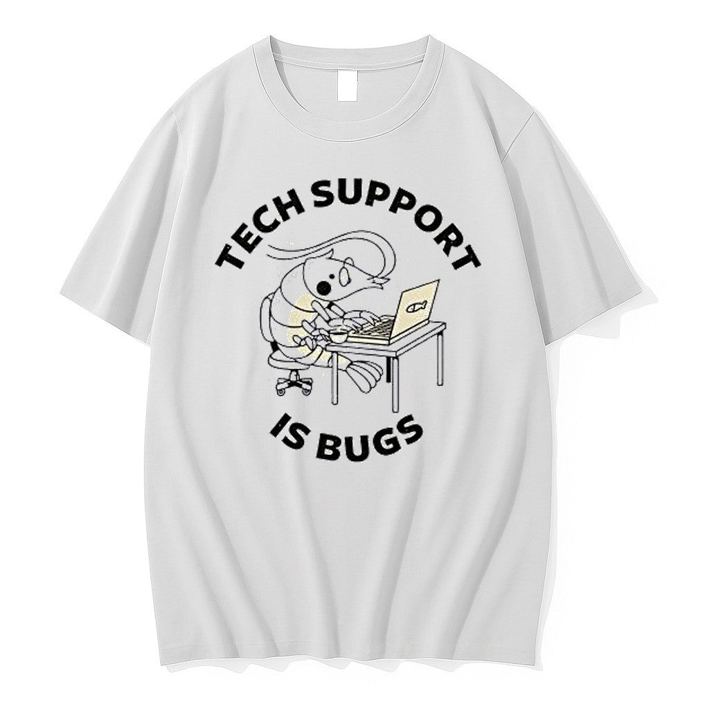 Original Shrimp It Developer Tech Support Is Bugs Tshirts Jpg