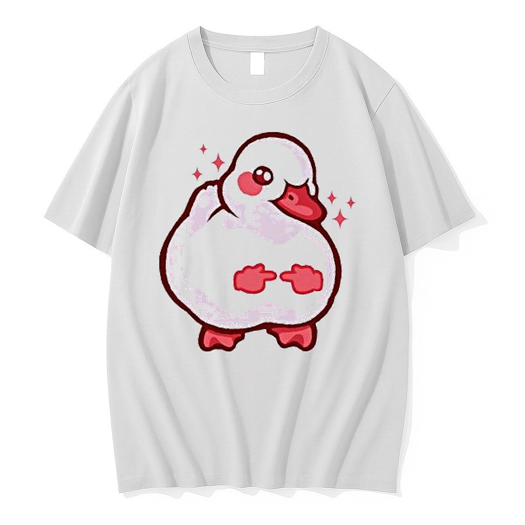 Original Shy Duck Pointing Fingers Meme Tshirts Jpg