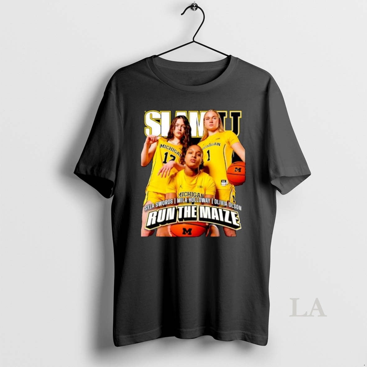 Original Slam Michigan Syla Swords Mila Holloway Olivia Olson Run The Maize T-Shirts, Hoodie, Sweatshirt | DripVista.com