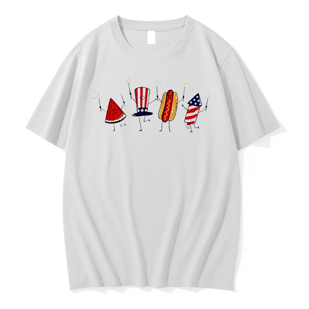 Original Sparklers Fun Usa Fourth Of July Patriotic Party White Tshirts Jpg