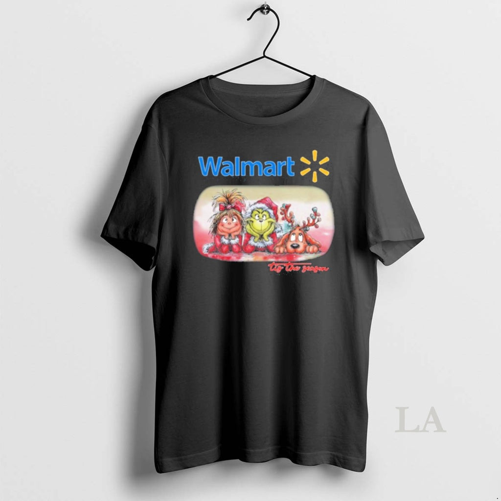 Original The Grinch With Friends Tis The Season Walmart Logo T-Shirts, Hoodie, Sweatshirt | DripVista.com