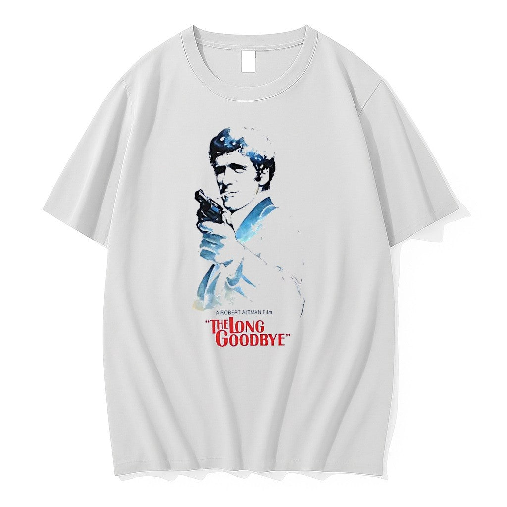 Original The Long Goodbye Robert Altman Film Elliott Gould White Tshirts Jpg