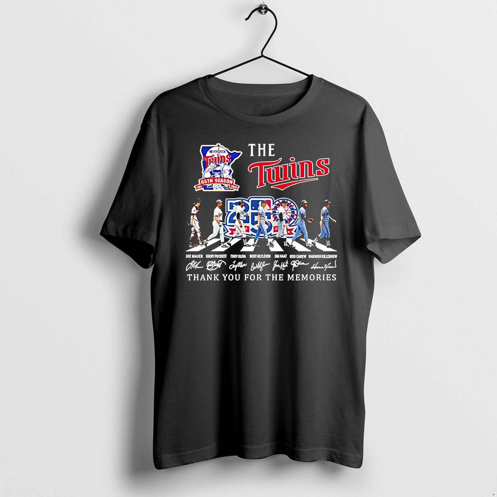 Original The Minnesota Twins Thank You For The Memories Abbey Road Signatures Tshirts
