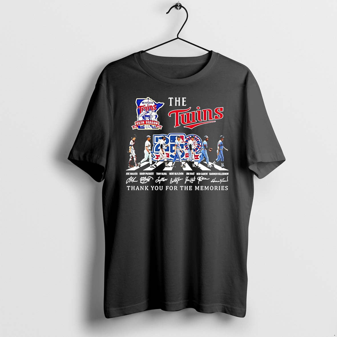 Original The Minnesota Twins Thank You For The Memories Abbey Road Signatures Tshirts