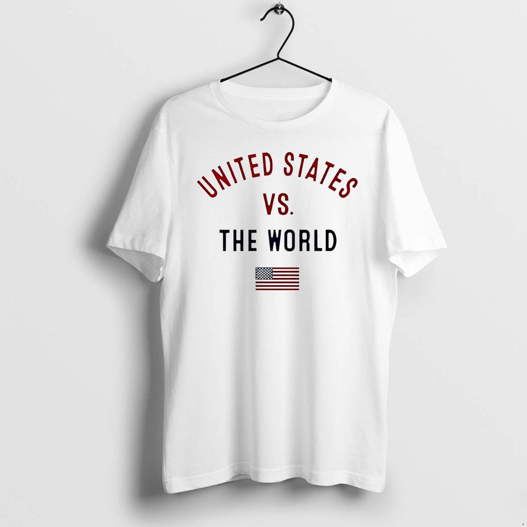 Original United States Vs The World Flag White Tshirts Jpg
