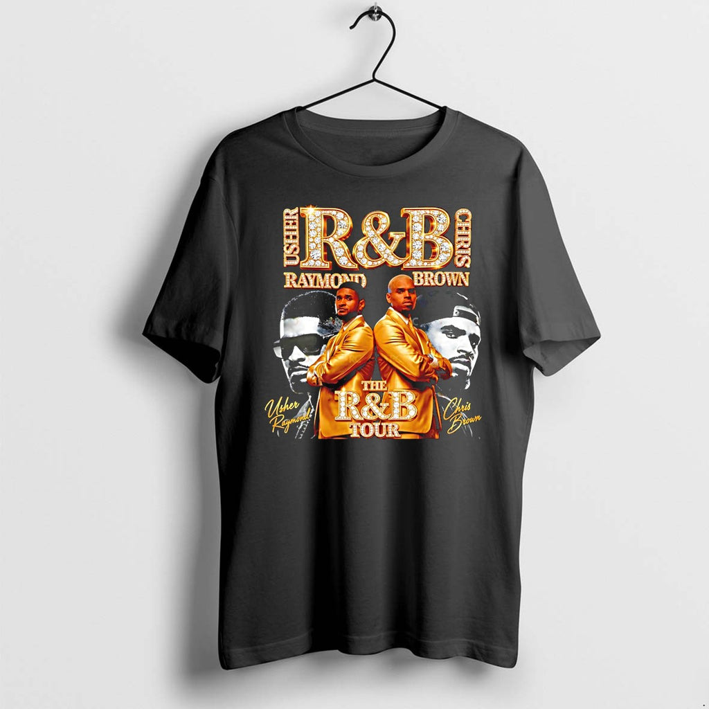 Original Usher Raymond And Chris Brown Usher R B Tour 2026 Signatures Tshirts