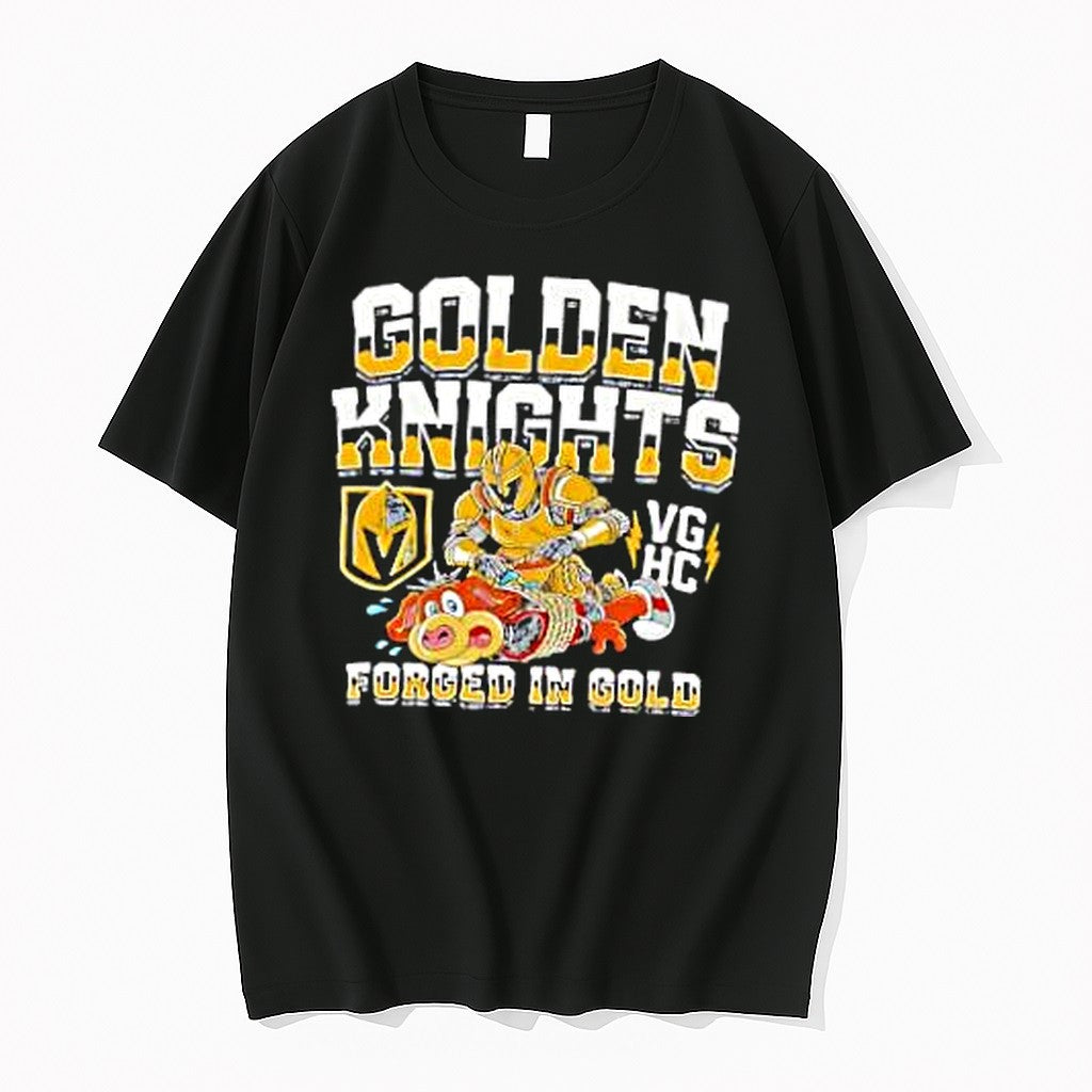 Original Vegas Golden Knights Golden Knights Forged In Gold Tshirts Jpg