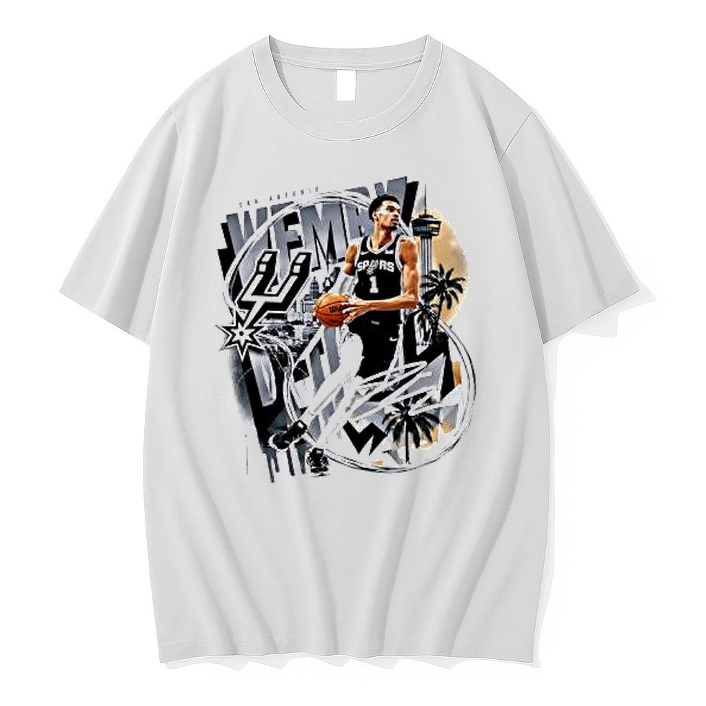 Original Victor Wembanyama San Antonio Spurs Nba Signature Tshirts Jpg
