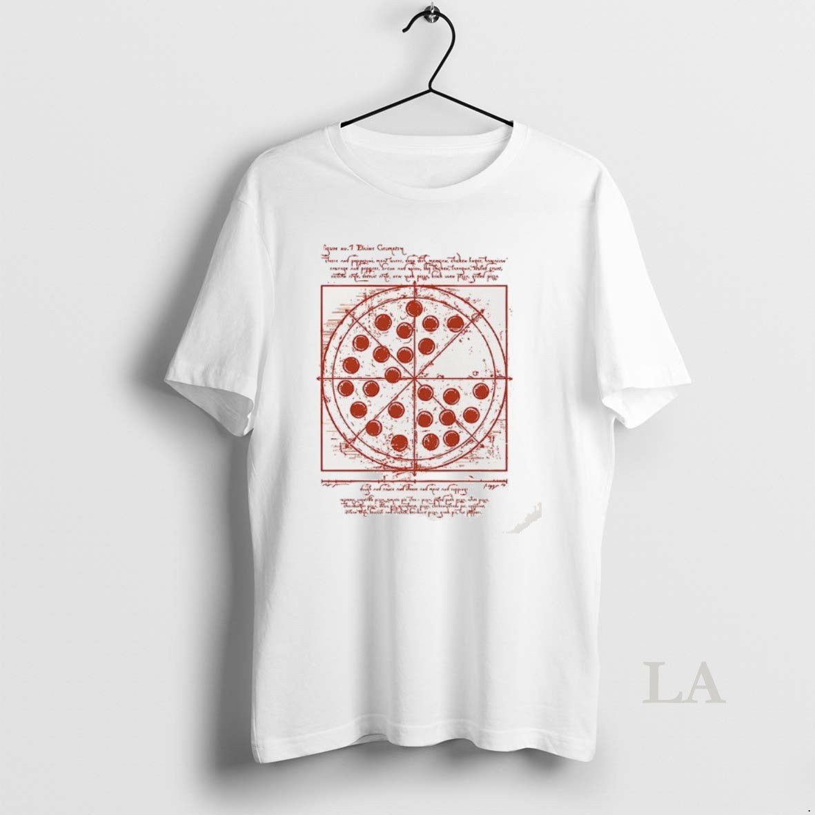 Original Vitruvian Pizza Tee Da Vinci Hoodie, Sweatshirt | DripVista.com