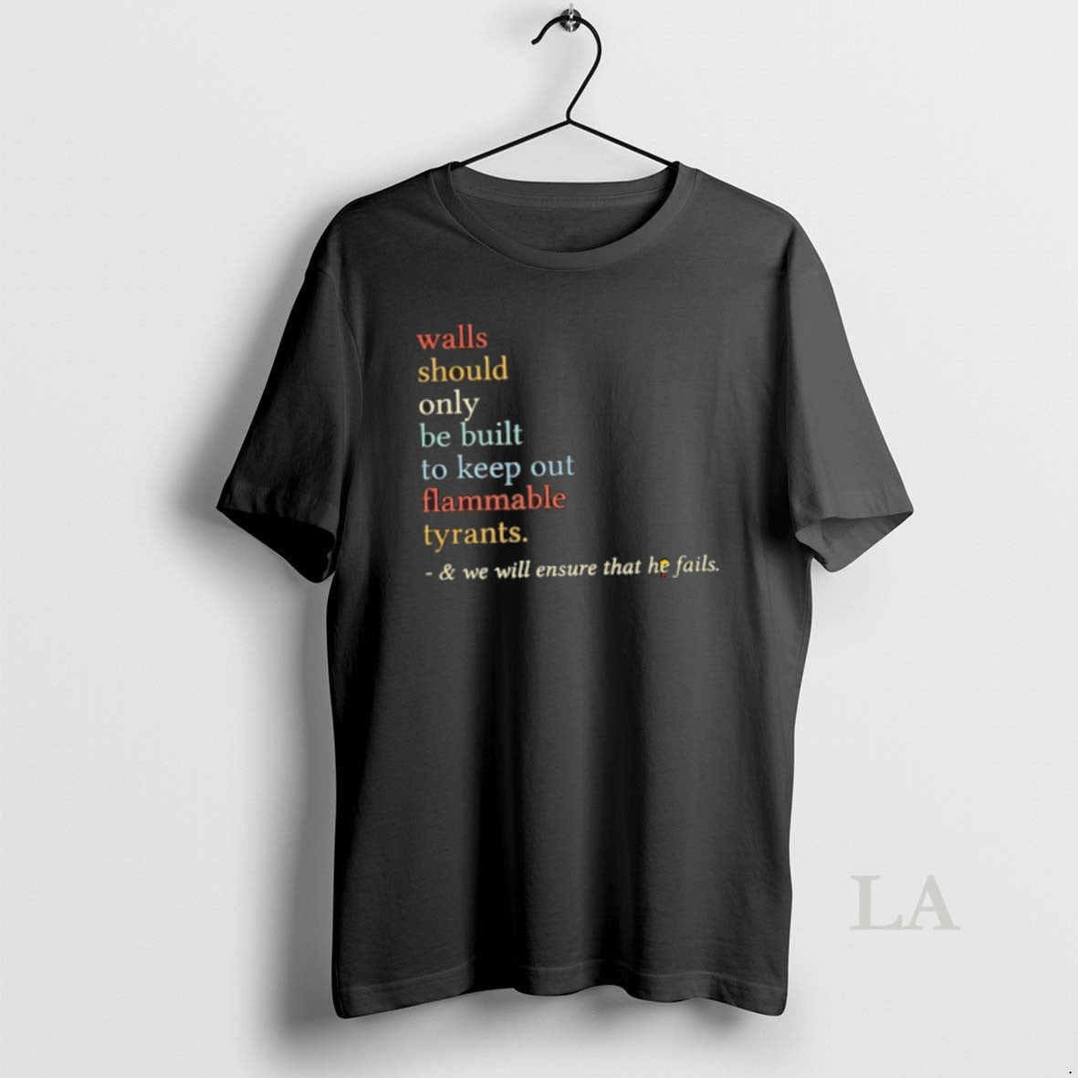 Original Walls Should Only Be Built To Keep On Flammable Tyrants And We Will Ensure T-Shirts, Hoodie, Sweatshirt