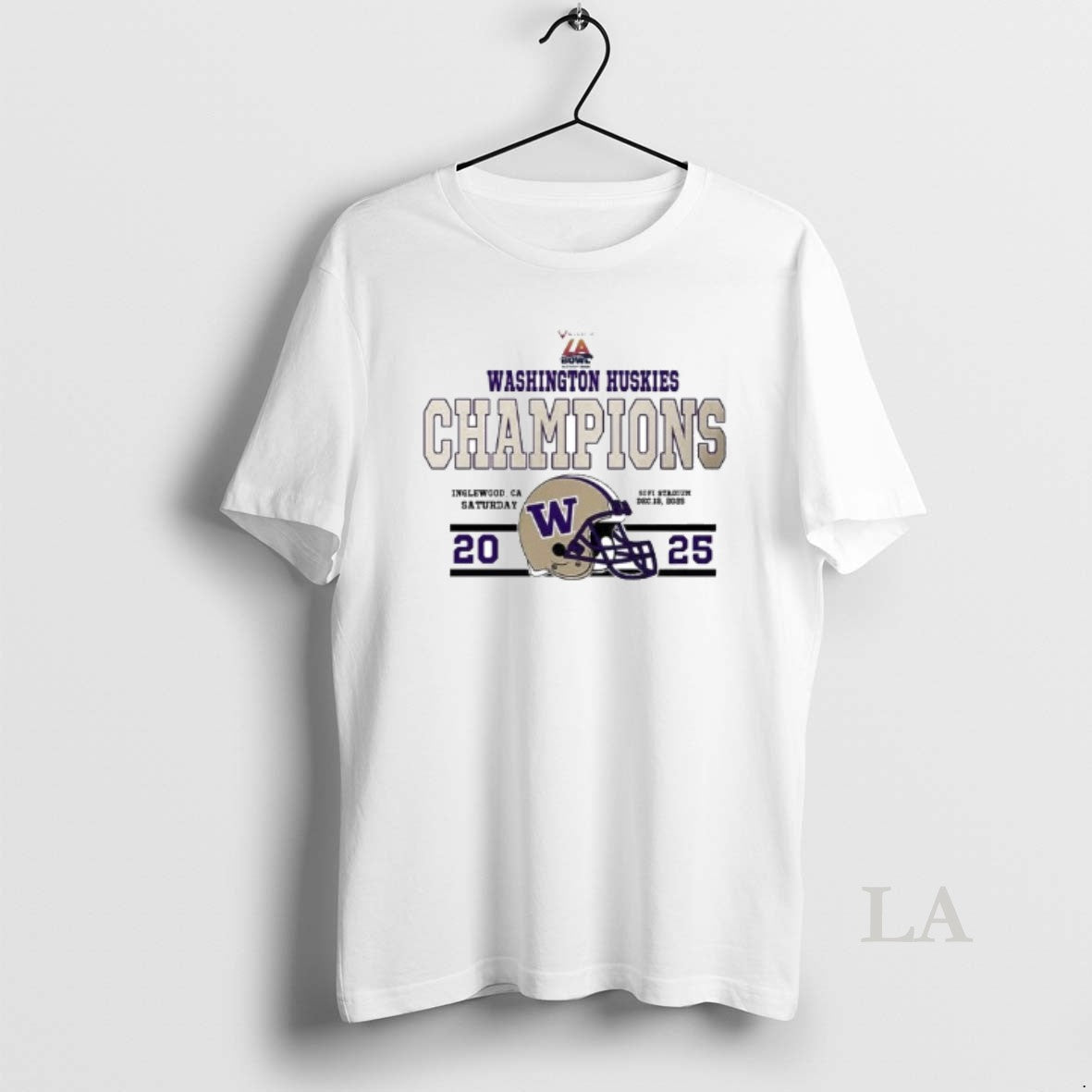 Original Washington Huskies Football Champions 2025 Bucked Up La Bowl Hosted Helmet T-Shirts, Hoodie, Sweatshirt