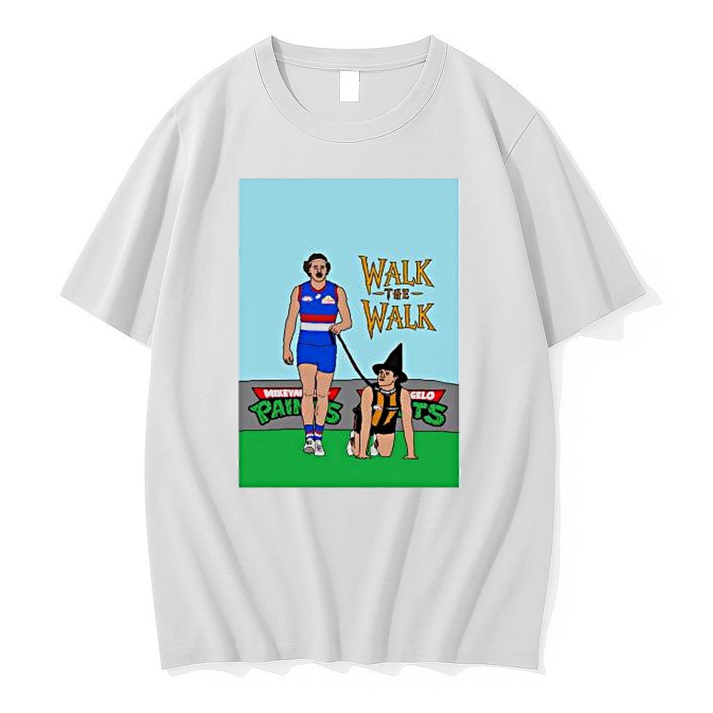 Original Western Bulldogs Walk The Walk Tshirts Jpg