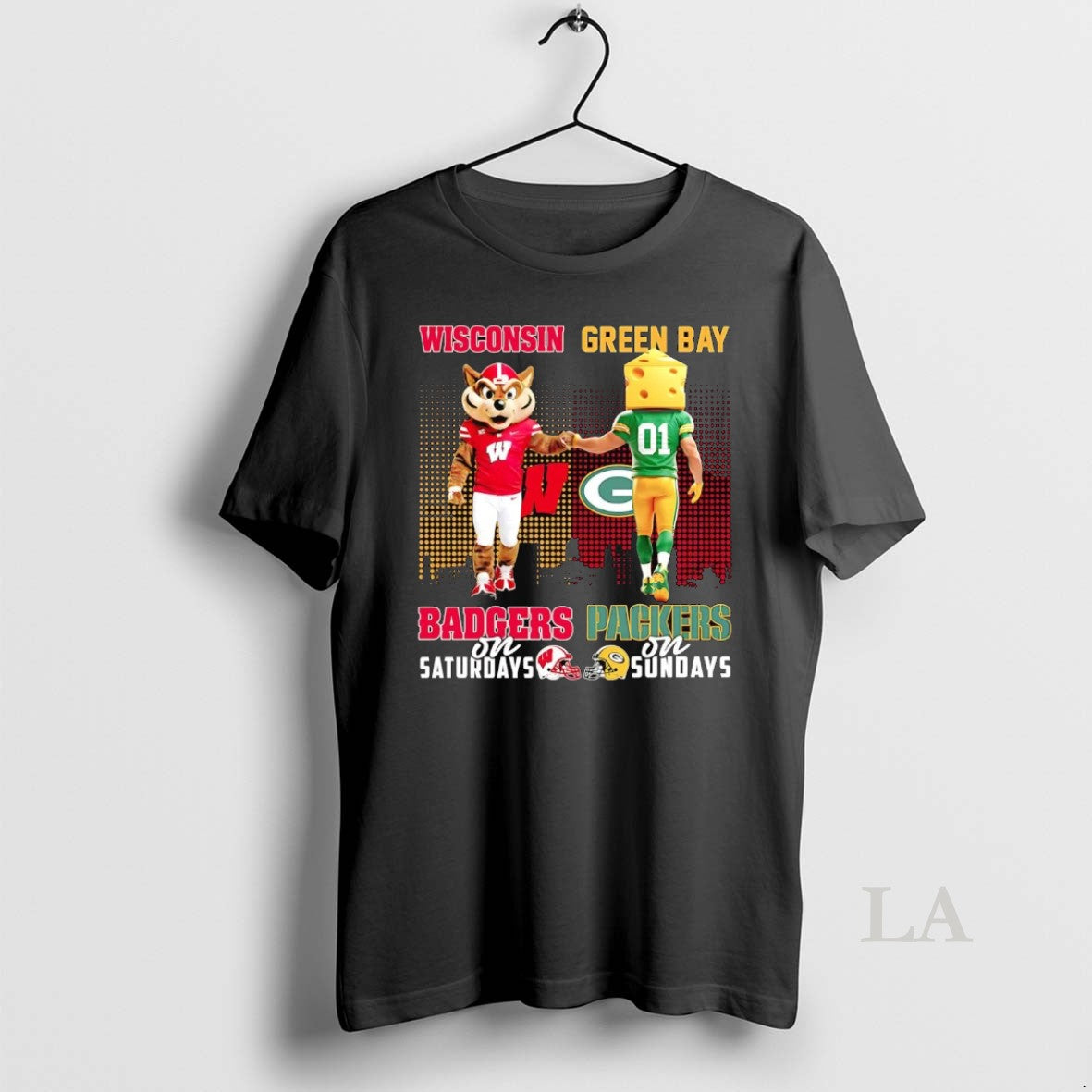 Original Wisconsin Badgers On Saturdays Green Bay Packers On Sundays Mascot T-Shirts, Hoodie, Sweatshirt | DripVista.com